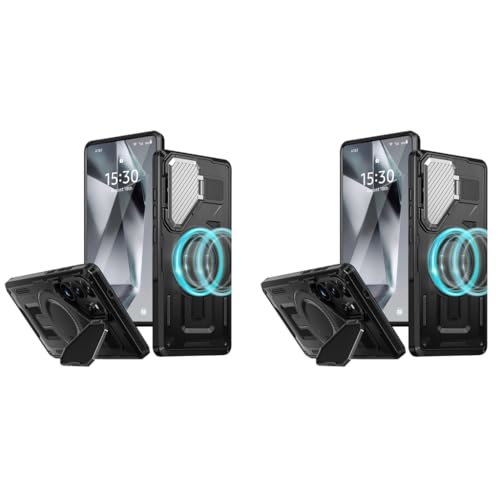 ZORBES® Cover for Samsung Galaxy S24 Ultra with Stand Military Grade Drop Tested Shockproof Protective TPU Magnetic Ring Wireless Charging Case Kickstand Black 2 PCS ZORBES® Cover for Samsung Galaxy S24 Ultra with Stand Military Grade Drop Tested Shockproof Protective TPU Magnetic Ring Wireless Charging Case Kickstand Black 2 PCS